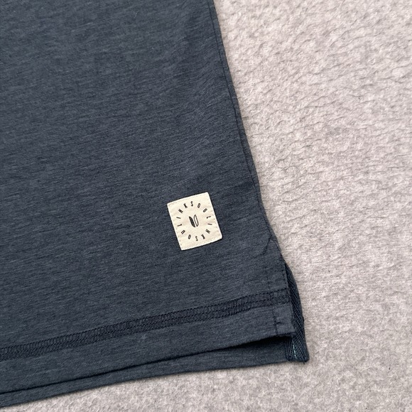 Linksoul Delray Polo Shirt Men Medium Blue Stretch Performance Golf Short Sleeve - Picture 3 of 8